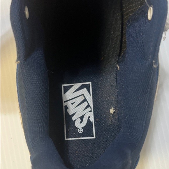 Vans Men's Navy and White Sneakers - Picture 8 of 8